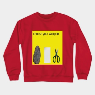 Rock, Paper, or Scissors Crewneck Sweatshirt